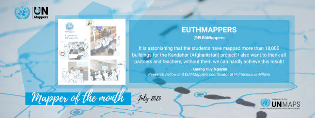 The UN Mapper of the Month - July 2025