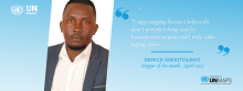 Derick Ssekitoleko - UN Mapper of the month - April 2022